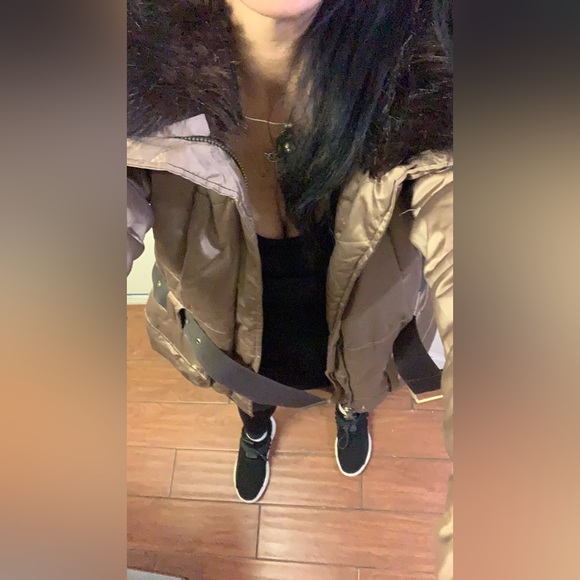 Zara Down Quilted Women’s Belted Jacket M - Picture 8 of 11